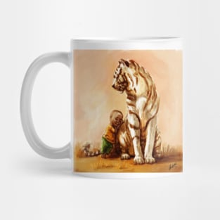 Kid with a tiger Mug